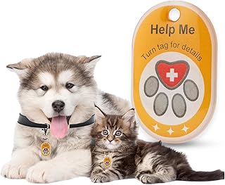 tag8 - Genie Smart Pet Tag, Dog and Cat Tag with QR Code for Tracking Location, Alternative to GPS Tracker and QR Pet ID T...