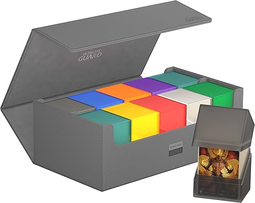 Vista 78 de Ultimate Guard Arkhive 400+, Deck Case for 400 Double-Sleeved TCG Cards, Petrol, Compatible with Boulders, Magnetic Closure & Microfiber Inner Lining