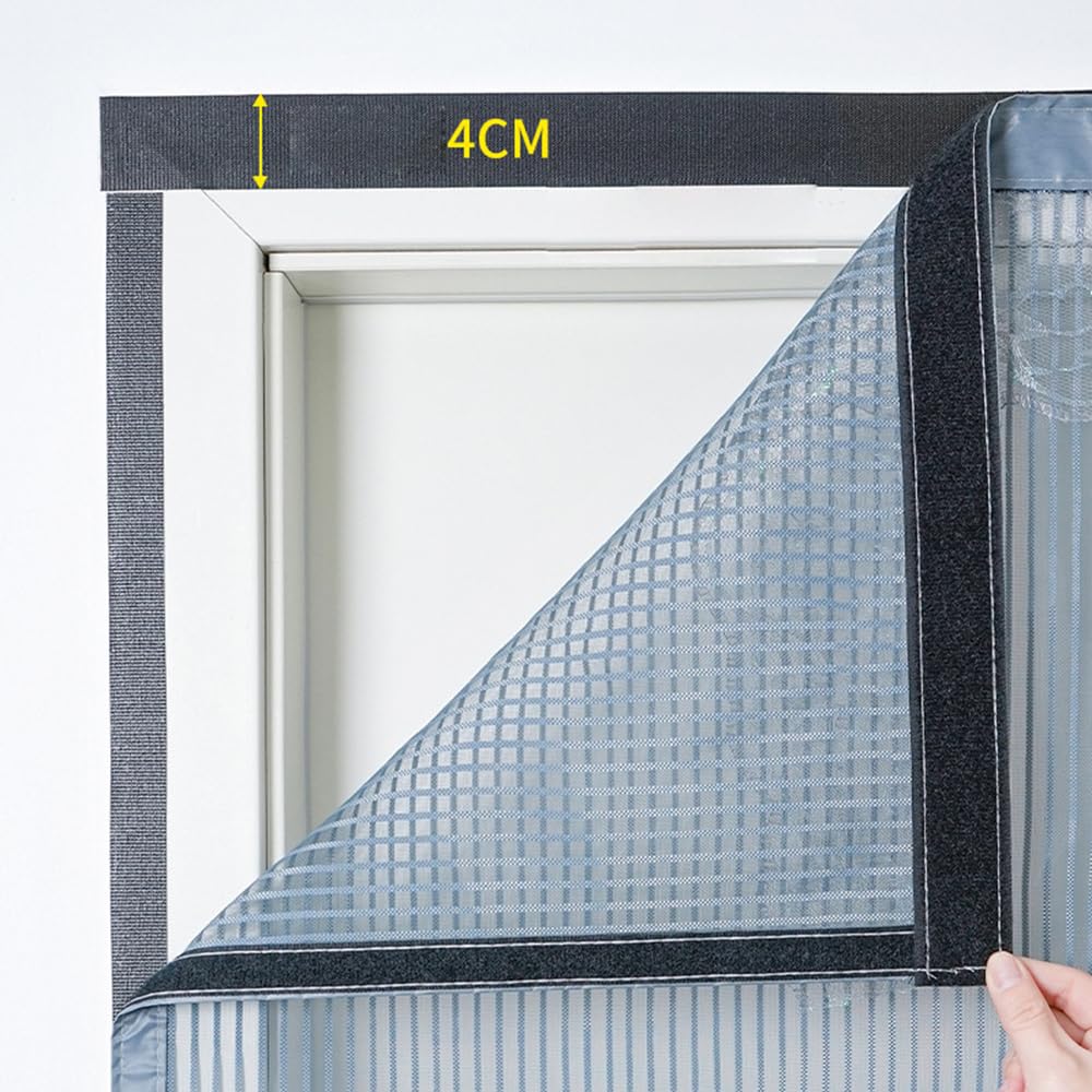 Vllcsla Magnetic Fly Screen Door, 80x200cm & 90x200cm, Anti Mosquito, Heavy Duty, Easy Install, Pets Friendly - Image 3
