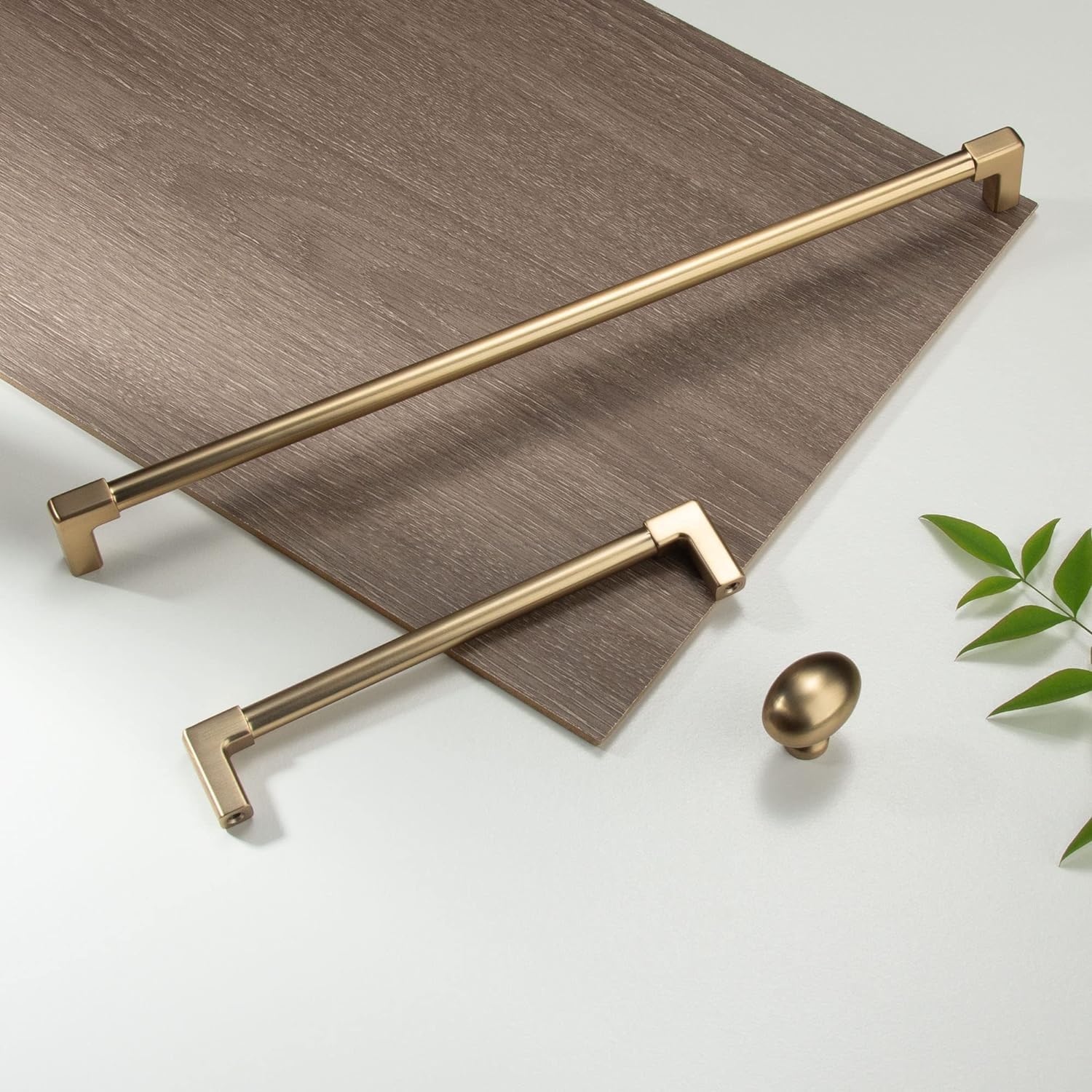 TUNNY 5Pack Classic Solid Cabinet Handles-10.08"/256mm Screw Spacing Champagne Bronze Furniture Hardware Handles for Bathroom Dresser Kitchen Cabinets Bedroom Cabinet Pulls — Amazon image 6