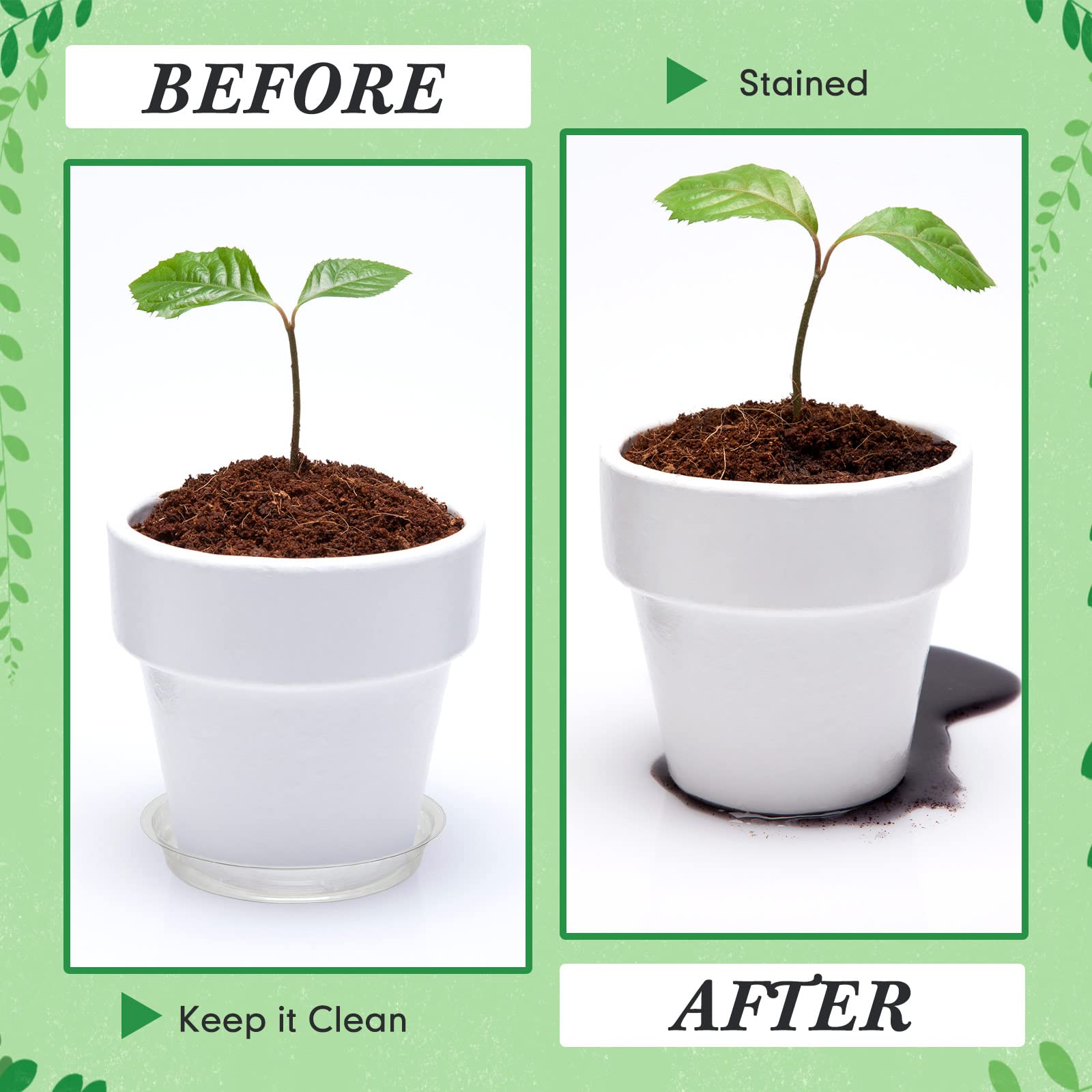 Marsui Plant Saucers - 50 Pack, Various Sizes -5