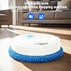 Robot Vacuum and Mop, 2-in-1 Wet and Dry Automatic Sweeping & Mopping Robot, Ultra-Thin Super Suction, 60min Runtime, Ultra-Quiet 45dB for Tile Wood Marble Floors white With 1 Mopping Pad