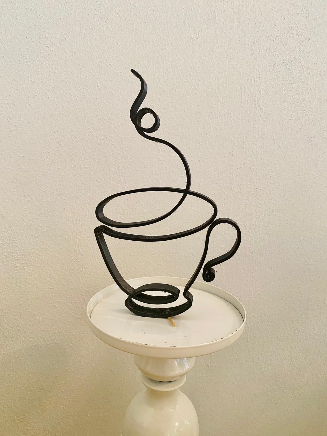 EROTNGO Minimalist Art Statue Sculpture - Coffee & Tea Cup Statue for Home Decor, Tabletop Figure, Shelf Sitter, Perfect for Breakfast and Good Morning Gift