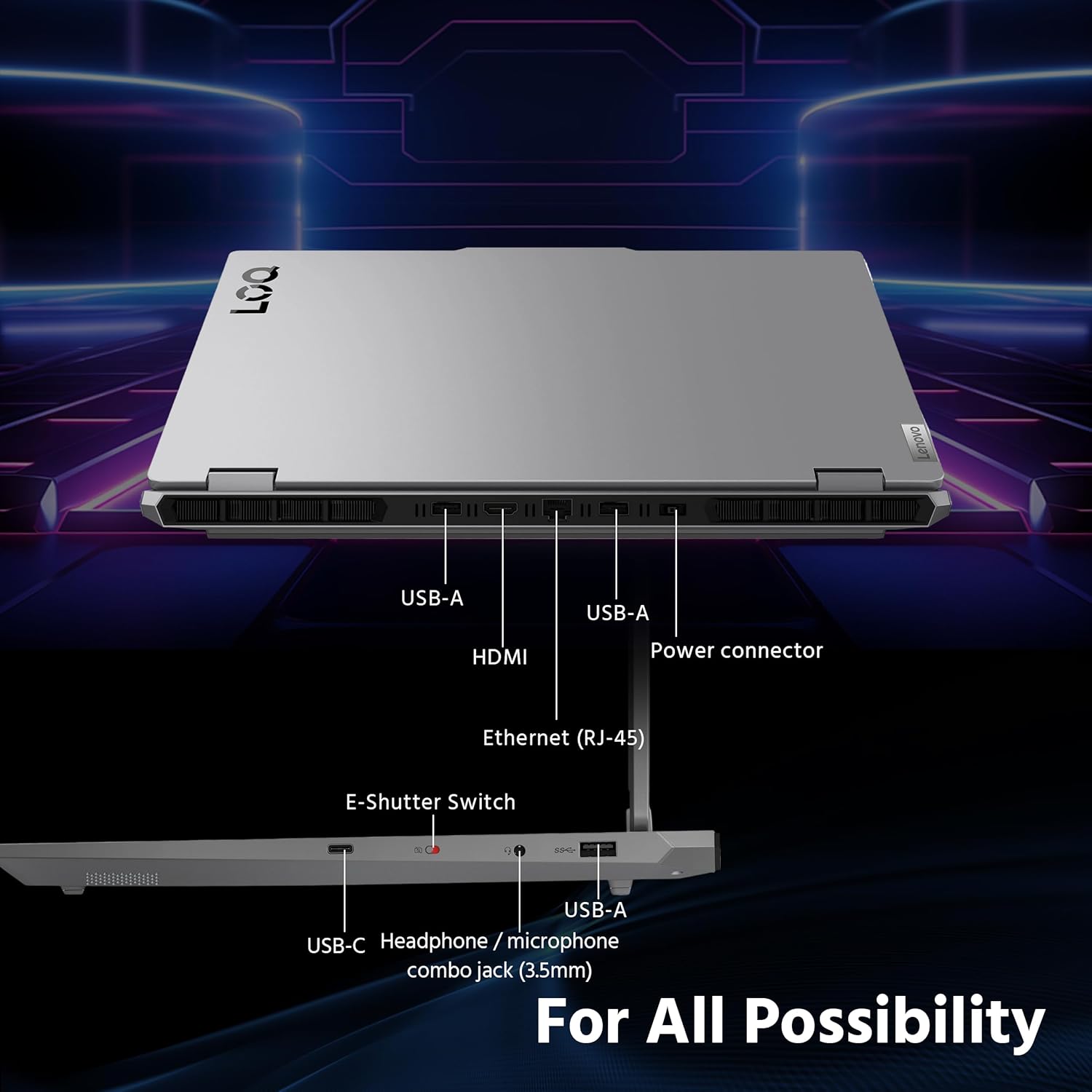 Lenovo LOQ 15.6" FHD 144Hz Gaming Laptop, AMD Ryzen 7 250, GeForce RTX 5050 8GB GDDR7, 64GB DDR5, 5TB Storage (4TB SSD&1TB Docking Station Set), Backlit Keyboard, 5MP Camera, Wi-Fi 6, Win 11, Gray