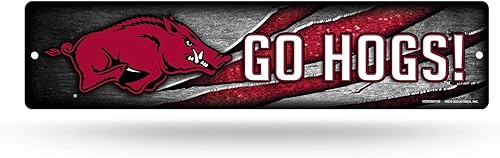 Miniatura 89 de NCAA Rico Industries Placa de calle de plástico Placa de calle de plástico de 4" x 16" Color del equipo,Alternativo,Champ,man