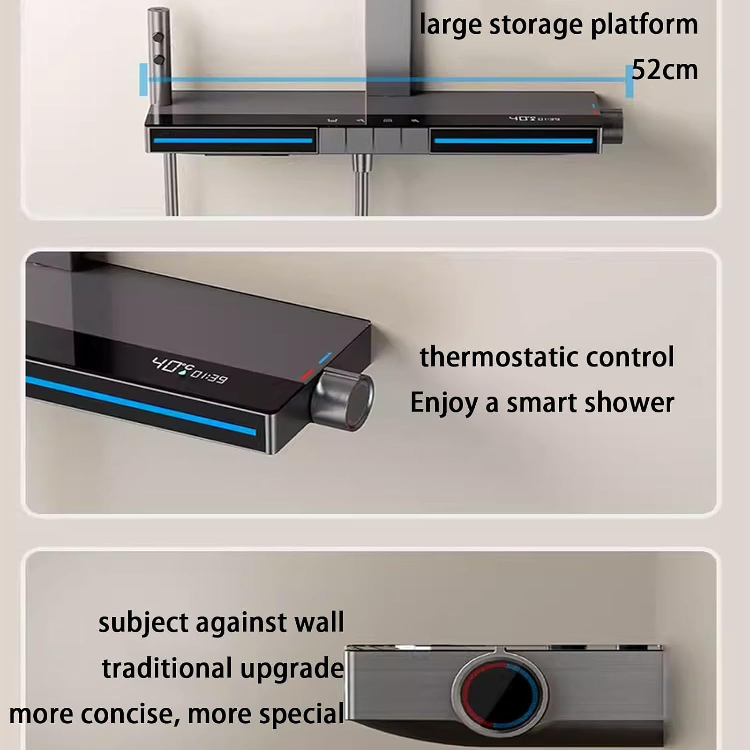 LIXIL | 浴室 | スパージュ | 特長 | アクアタワー SLOPSS シャワーシステム、壁に取り付け
