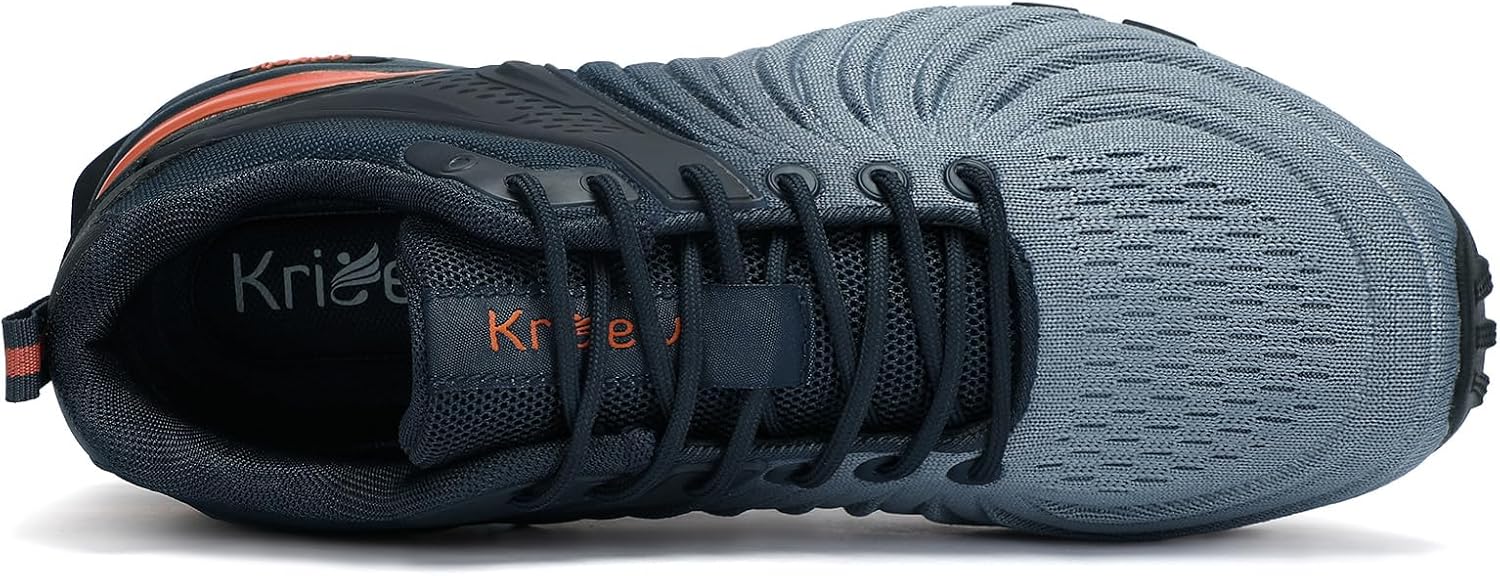 Kricely Men's Trail Running Shoes Hiking Shoes Outdoor Breathable Sneakers Fitness Running Sneakers image 4