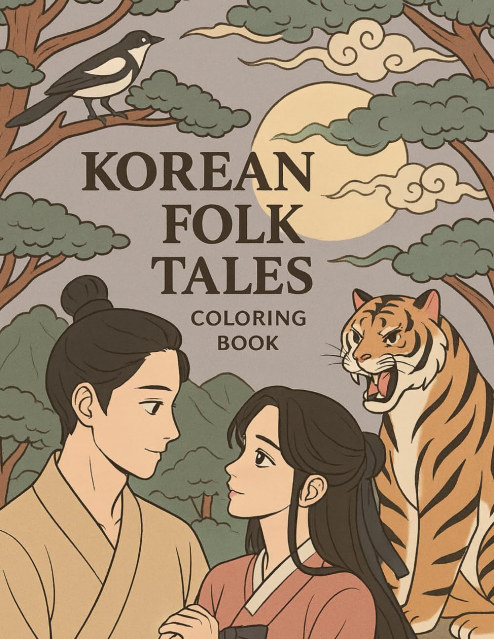 Korean Folk Tales Coloring Book