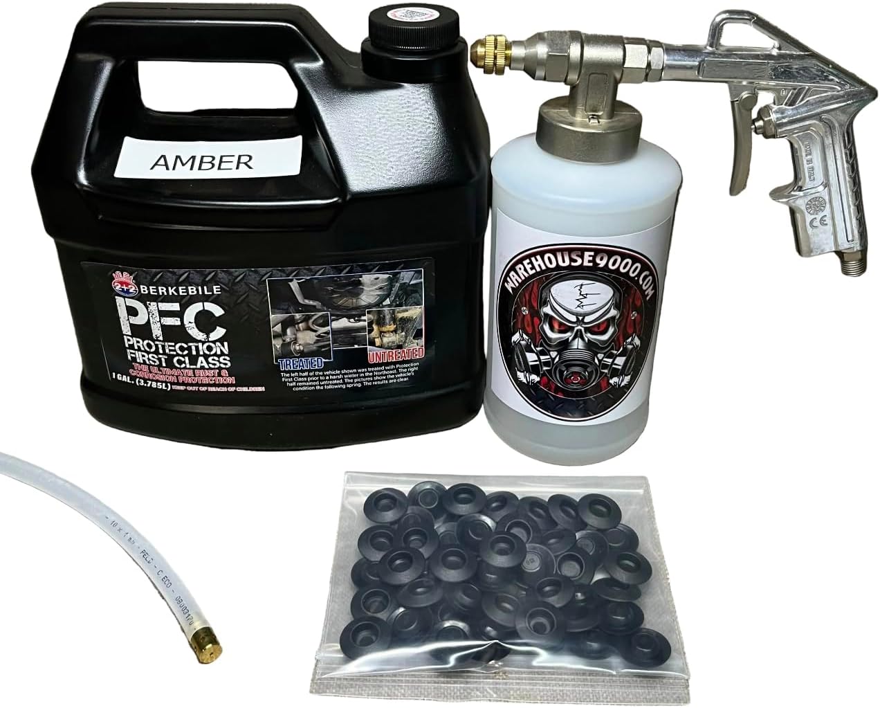 PFC Amber Pro Undercoating Gun - 360* Wand Kit (1 W Quart Bottle)