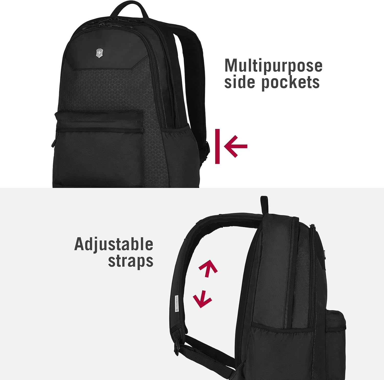 Victorinox Altmont Original Standard Backpack - Modern Backpack to Hold Travel Accessories - Comfortable Bag with Airflow - 25 Liters, Black - Image 7