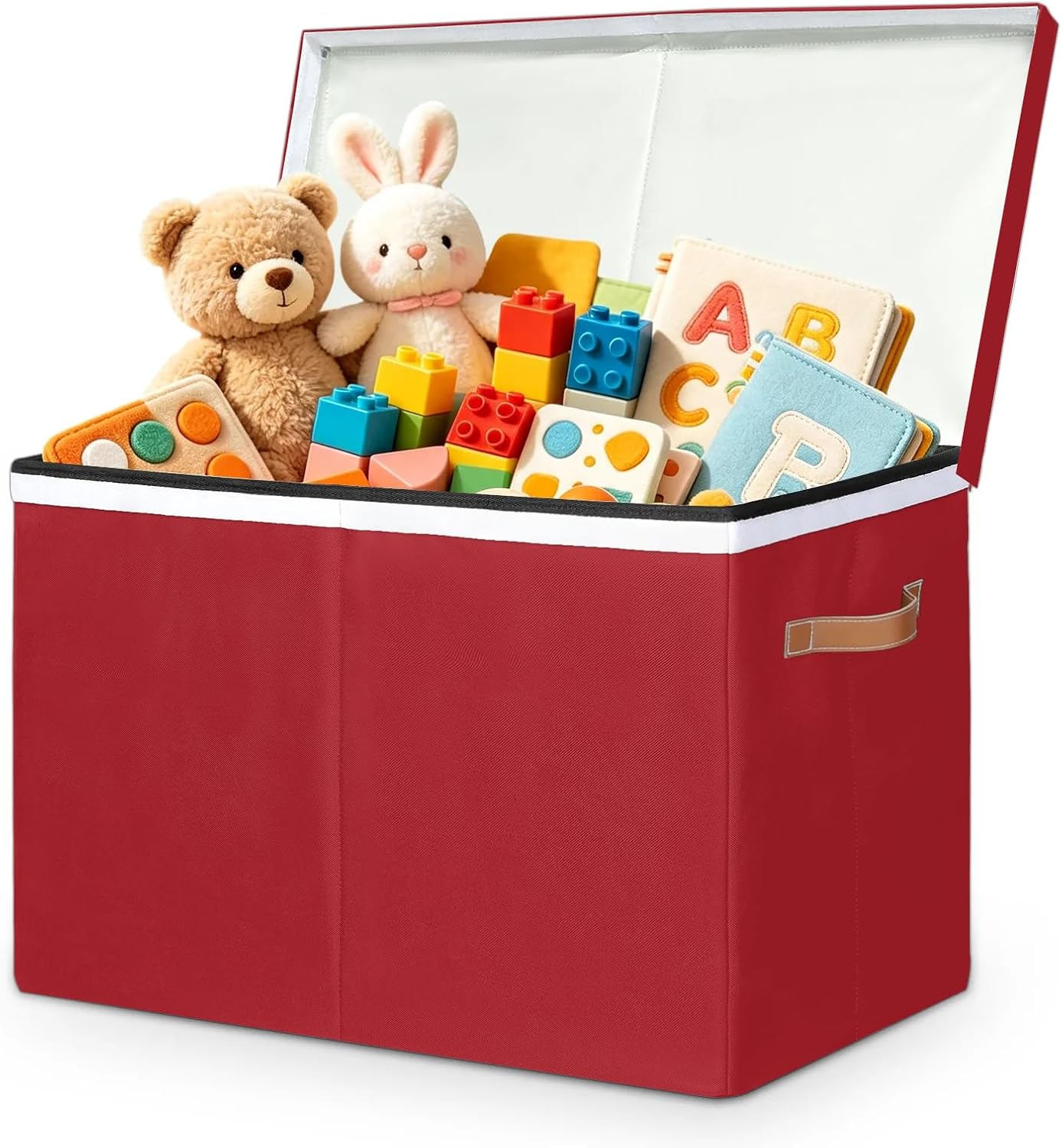 Red Toys Box Chest with Lids