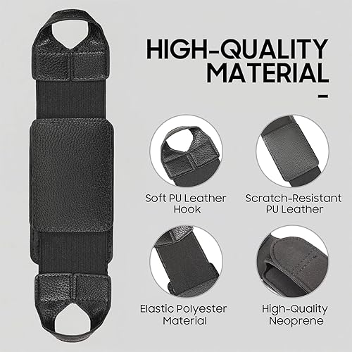 Miniatura 4 de Fintie Soporte universal de correa de mano para tabletas de 9 a 11 pulgadas, para lectores electrónicos de tabletas, 360 grados, giratoria, piel