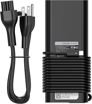 BULL-TECH 130W USB C Type C Laptop Charger Compatible with Dell Xps 17,Precision 5530 5550 2in1,XPS 15 9575 2in1,Latitude 7410 5420 7310 7210 9410 9510