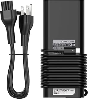 Replacement for Dell 130W Laptop Charger USB C Type C Slim AC Power Adapter for Dell Xps 17,Precision 5550 5530 2in1,XPS 15 2in1 9575,Latitude 7410 7310 7210 9410 9510 5420 5520 5510