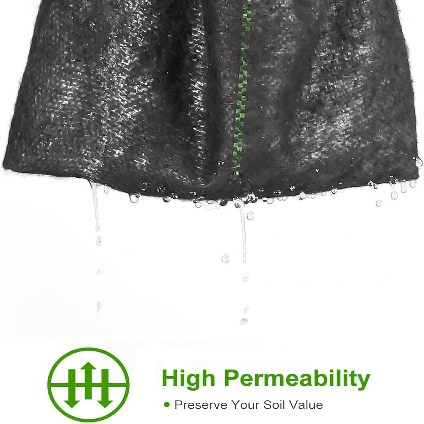 3ft x 100ft Weed Barrier Landscape Fabric, Premium Heavy Duty Weed Block Gardening Mat, Geotextile Fabric Weed Control for Outdoor Driveway
