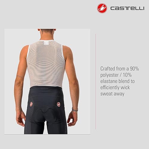 Miniatura 3 de Castelli Core Mesh 3 sin mangas Baselayer - Hombre Blanco