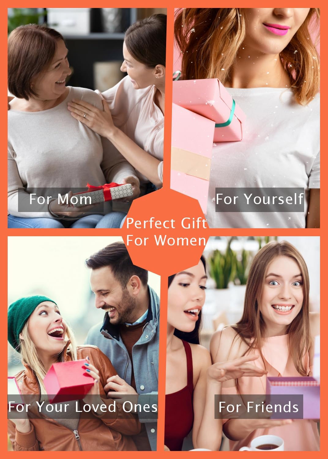 ALEXTINA 4Pcs Acrylic Big Bangle Bracelets for Women, Colorful Geometric Chunky Resin Bangles Set Wide Dome Shape Bangle Acrylic Resin Fashion Holiday Jewelry for Everyday Wear - Image 8