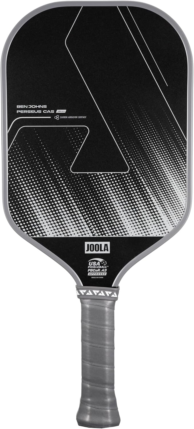 JOOLA Ben Johns CAS Perseus or Hyperion 16mm Carbon Fiber Pickleball Paddle - CAS Surface Tech - Control & Power Paddle - USAP Approved - Aero Curve - Feel-Tec Pure Grip - NFC Chip - Image 4
