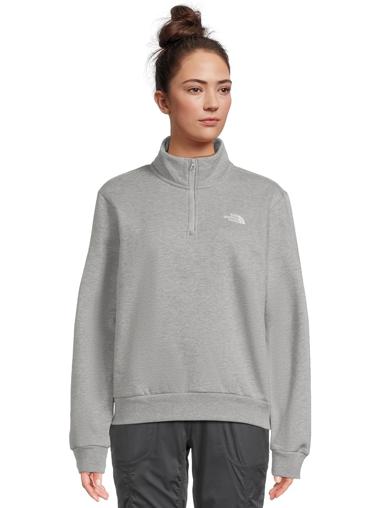 Gray The North Face Evolution Embroidered 1/4 Zip
