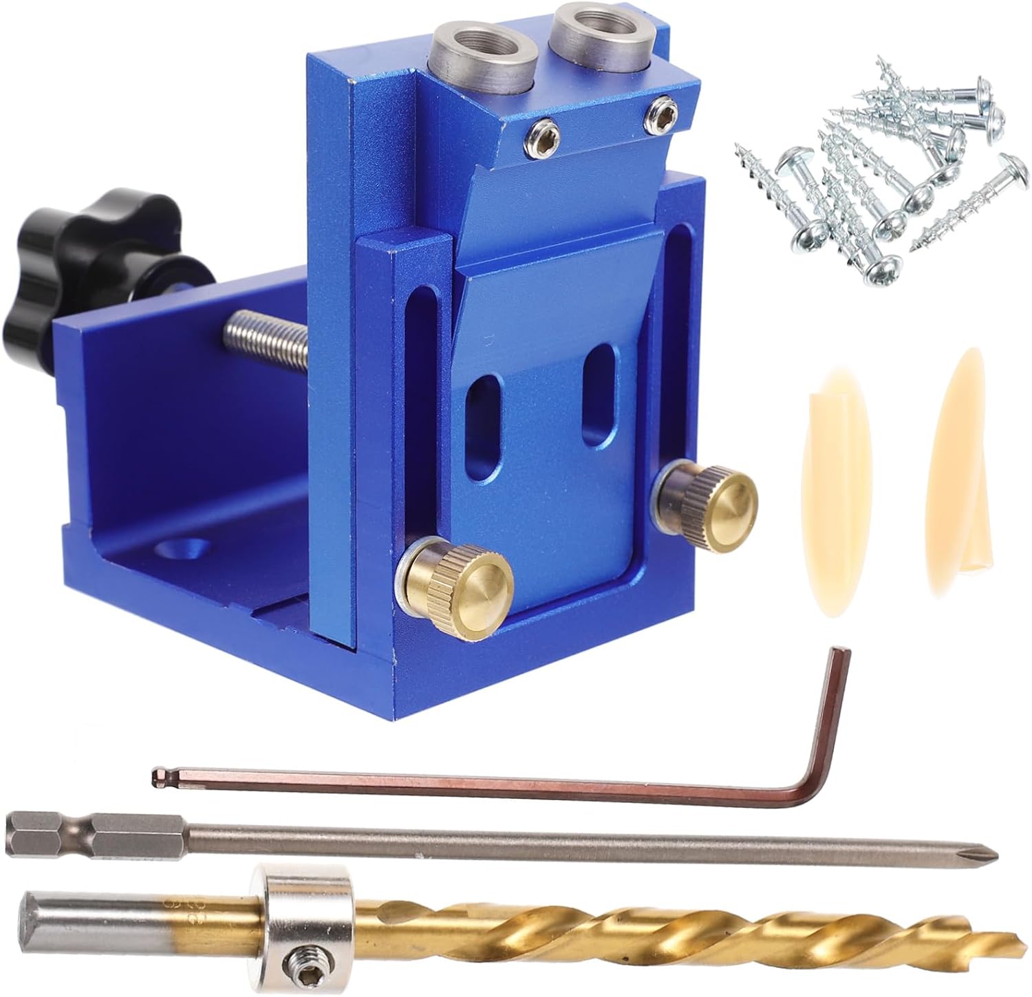 1 Set Angled Hole Locator Wood Working Tools Pocket Hole Drill Woodworking Jigs Dowel Kit Carpentry Tools Woodworking Tools Power Tool Accessory Jigs Pocket Screw