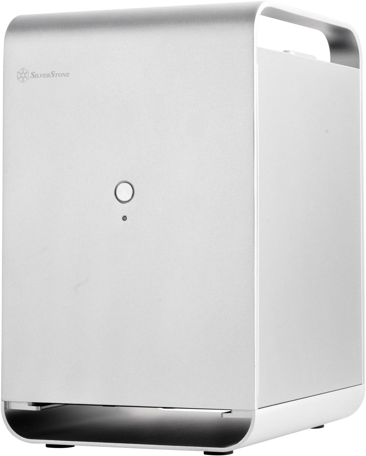 SilverStone Technology Mini-ITX NAS Case Storage Aluminum Computer Silver CS01S