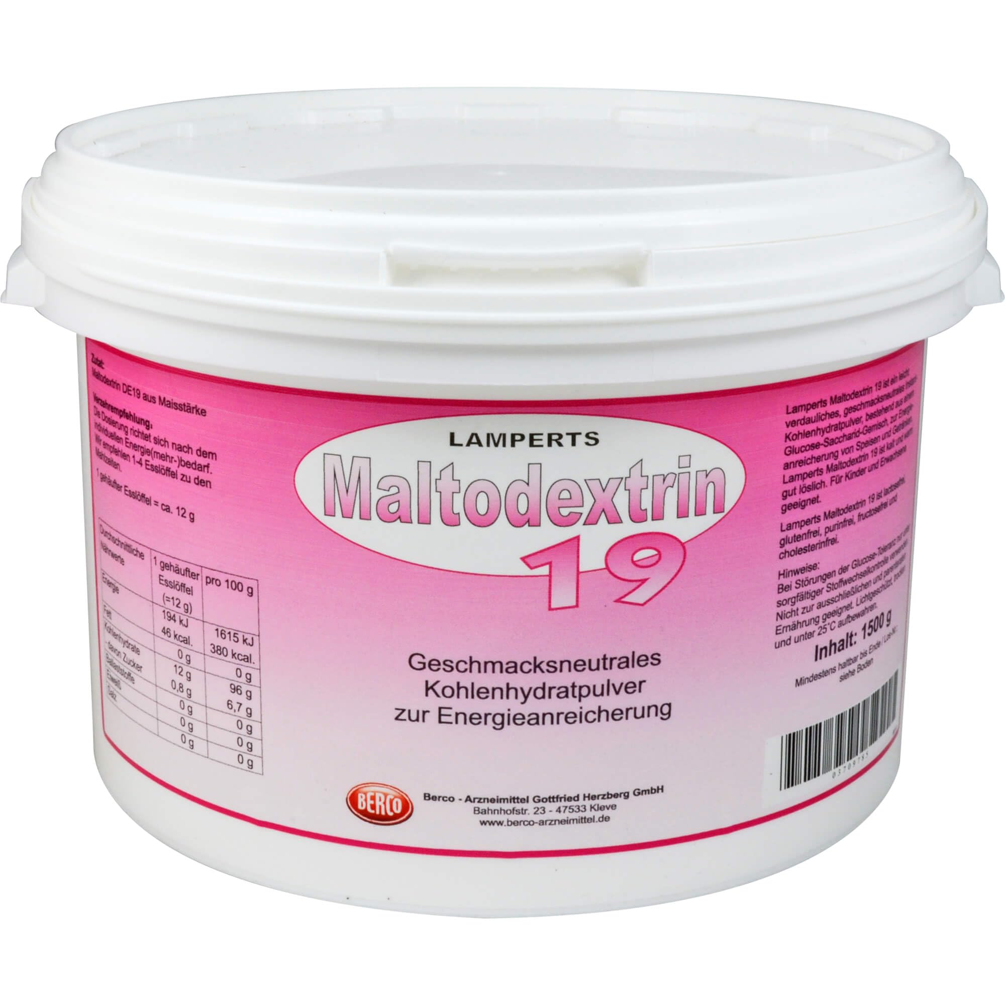 Maltodextrin 19 Lamperts Pulver
