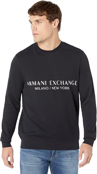 Armani Exchange Mens A|x Armani Exchange Pullover City Sweatshirt
