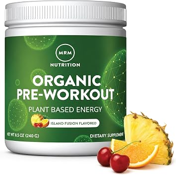 MRM Nutrition Organic Pre-Workout Powder - Island Fusion - 20 Servings