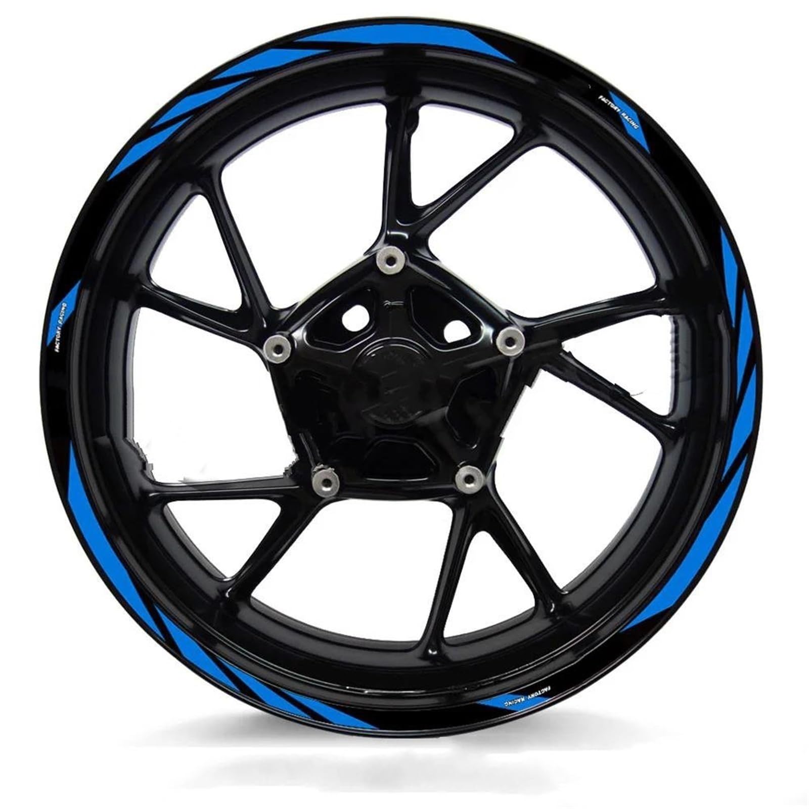 Stickers Motorcycle Wheel Stickers Reflective Decorative Rim for Tuono V4 1100 RSV4 RS150 250 660(Style 12)