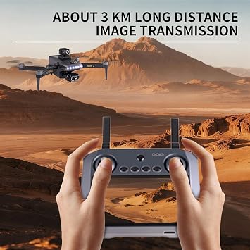 4K Drone with 4K UHD Camera for Adults, FPV Drone with 5.5 Big Screen on Controller, 360 Obstacle Avoidance, GPS Auto Return, Circle Fly Follow Me Headless Mode, Lightweight RC Quadcopter with 3-Axis Gimbal, Professional Foldable Drone Gift for Beginners Adults, Aerial Photography Drones with 2 Batteries for Outdoor Vlogging, Q3 PRO Mini 2 Drones Kit