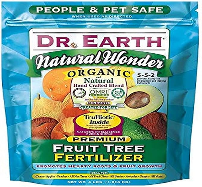 DR EARTH INC Fruit Tree Organic Fertilizer, 742, 4Lb. Bag by Dr