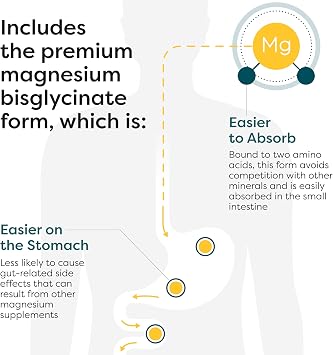 Klaire Labs SFI Health Magnesium Glycinate Complex - Chelated Magnesium Blend for Optimal Absorption - Supports Healthy Bones, Muscles & Energy Levels - Gentle on Digestion (100 Capsules)