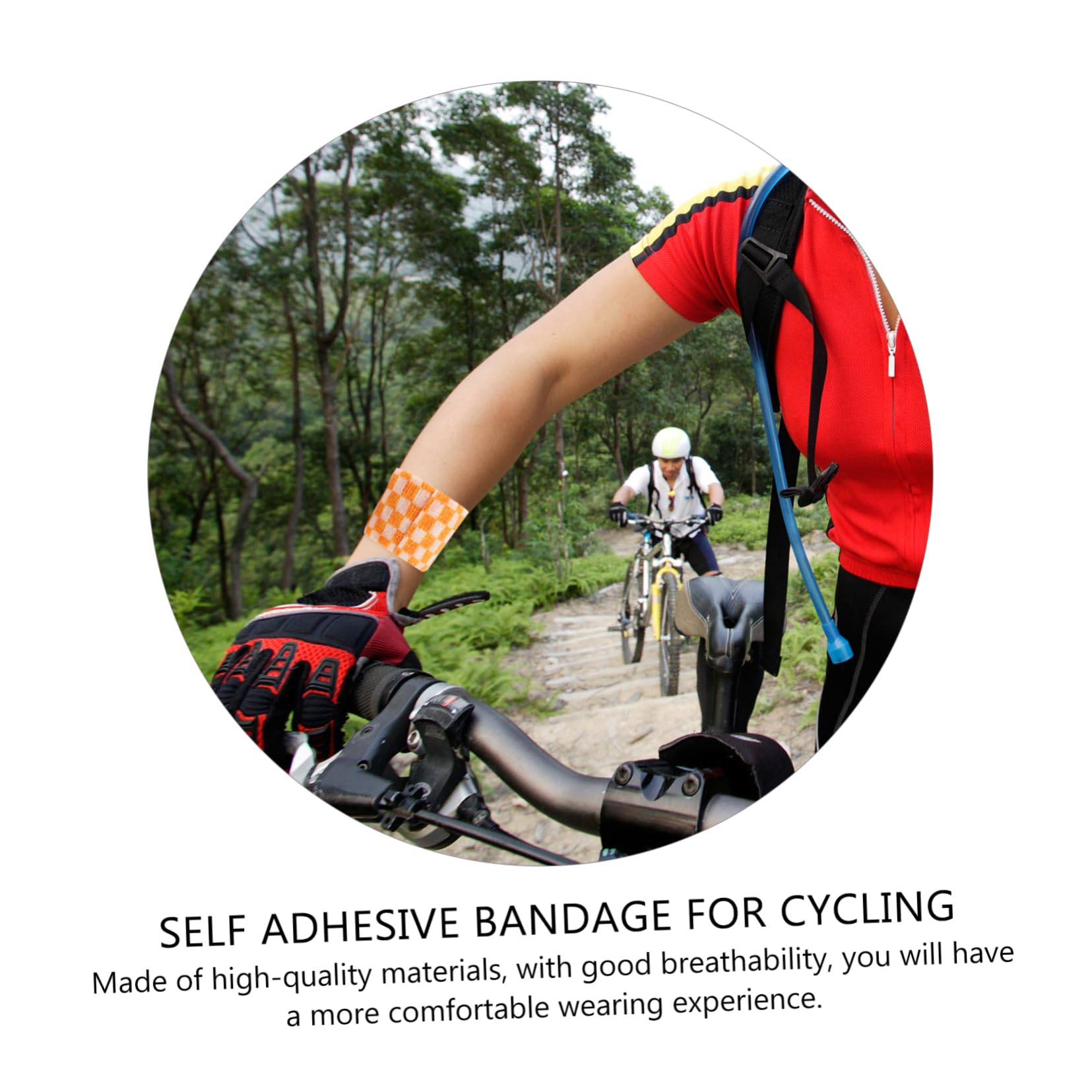 FRCOLOR Fabric Adhesive Sports Elastic Bandage Wrap 6 Rolls Self-Adhesive Bandage 5cm x 4.5m Gentle on Skin Elastic Tape for Wounds