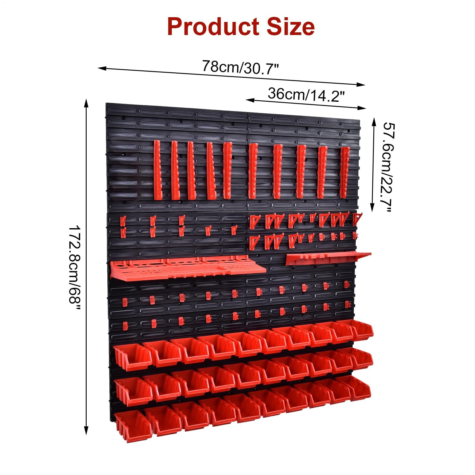 Organizer per utensili per montaggio a parete, supporto per utensili a