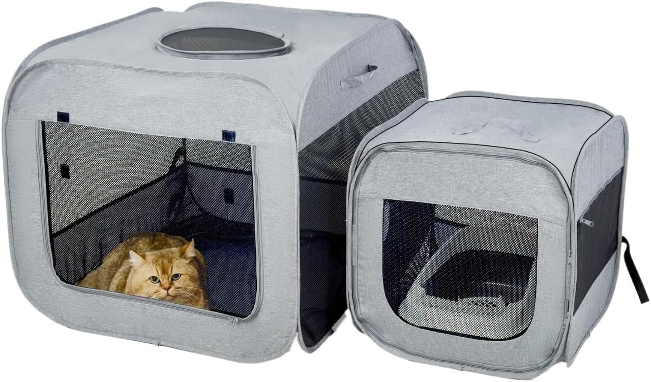 Exquisite Portable Cat Enclosure, Artificial Pet Cage, Suitable for Small Pet Cats and Dogs