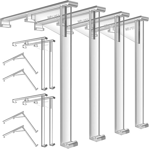 Miniatura 8 de Valance Clips Vertical Blind Clear Valance Clip Bracket Valance Clips Plastic Valance Clips, Outside Mount (8 Pieces)