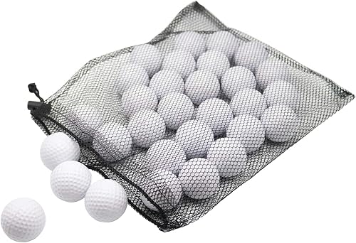 Miniatura 3 de Paquete de 40 pelotas de práctica de golf de espuma, sensación realista y bolas de entrenamiento de vuelo limitadas para interiores o exteriores