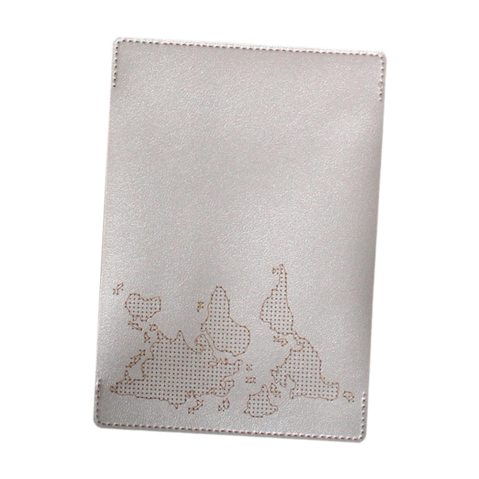 TRENDIVIBE Passport Holder Cover Vacation Document Organizer Case Passport Wallet Cover White-image-4