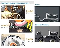 Vista 2 de Disco de motosierra/removedor de tocones/amoladora de tocones/disco de tallado de madera para amoladora angular de 4 o 4 a 1/2 pulgadas, cenador