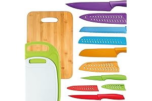 Professional Knife Set with Multipurpose Cutting Board