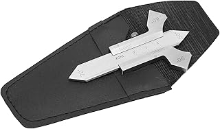 Respicefinem Industrial Grade Weld Gauge 11Ã—8Ã—2 Weld Gauge Accuracy Stainless Steel Welding Inspection Measurement Tool 0-20mm Welding Gauge