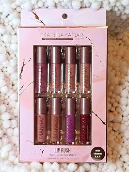 Manna Kadar Lip Rush ، مجموعة 8 قطع ، ظلال متنوعة ، 0.41 Fl Oz Pack of 1