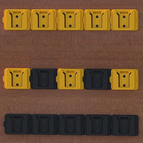 Miniatura 2 de Soportes de batería para Dewalt 20V Mount Dock Fit para 20V 60V (sin batería), paquete de 5 soportes de base de batería para baterías DCB200 DCB203