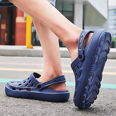 ihinzry Men's Garden Clogs Classic Mules Clog Slip On Water Shoes for Men Summer Beach Pool Sandals for Outdoor