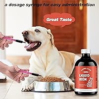 Vista 4 de Suplementos de anemia de hierro para perros y gatos - Suplementos de hierro líquido para perros y gatos - Suplemento para la anemia en perros