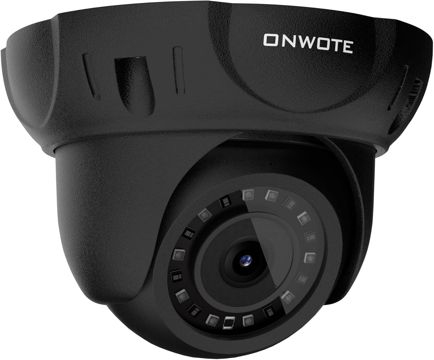 ONWOTE 6MP PoE IP Security Camera with Audio, AI Human Vehicle Detection, 3072x2048 6 Megapixels, 122° FoV, Indoor/Outdoor Commercial Wired Camera for Business, Add-on to PoE NVR System (Black)