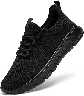 Damyuan Women's Running Shoes Tennis Lightweight Sneakers,Black,Size 9 | Breathable Mesh Upper | Non-Slip Rubber Sole | Slip-On Design | Fashion Office Style | Ladies Shopping Work Travel Casual