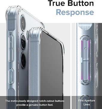 Ringke Fusion [Prevents Oily Smudges] Compatible with Samsung Galaxy A55 Case, Anti-Fingerprint Technology Easy to Hold Feels Velvety Soft Phone Cover for Women, Men - Matte Clear