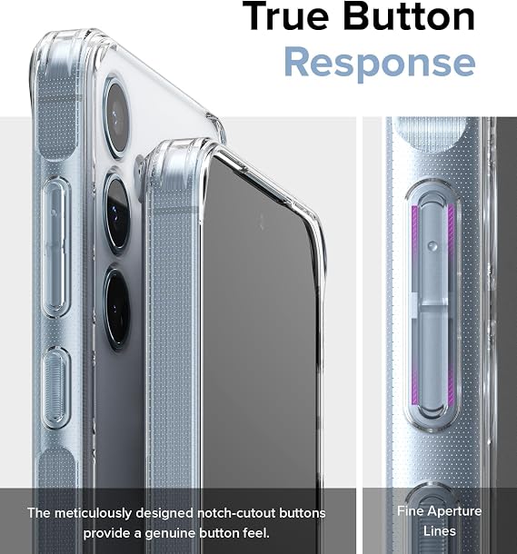 Ringke Fusion [Prevents Oily Smudges] Compatible with Samsung Galaxy A55 Case, Anti-Fingerprint Technology Easy to Hold Feels Velvety Soft Phone Cover for Women, Men - Matte Clear