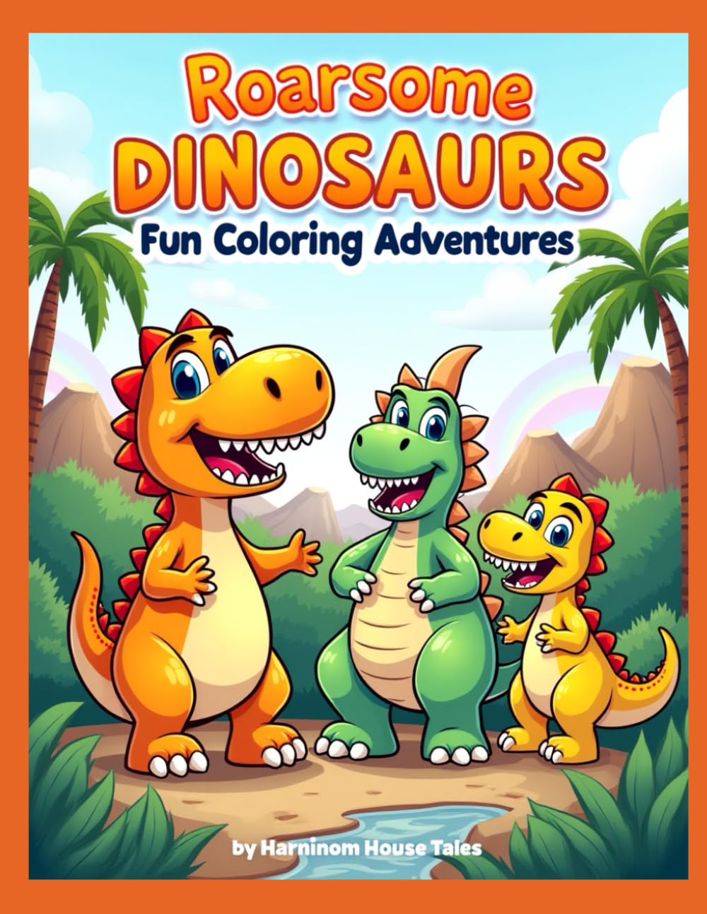 Roarsome Dinosaurs Fun Coloring Adventures (Animals, Nature & Big Adventures Coloring Series (Ages 3–7))